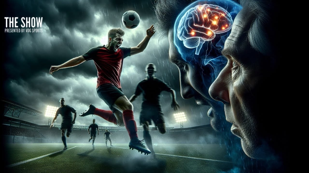 Thumbnail for Heading the football dark side with courage like a casual
